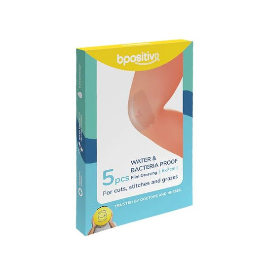 BPOSITIVE WATER&BACTERIA DRESSING 6X7CM 5S