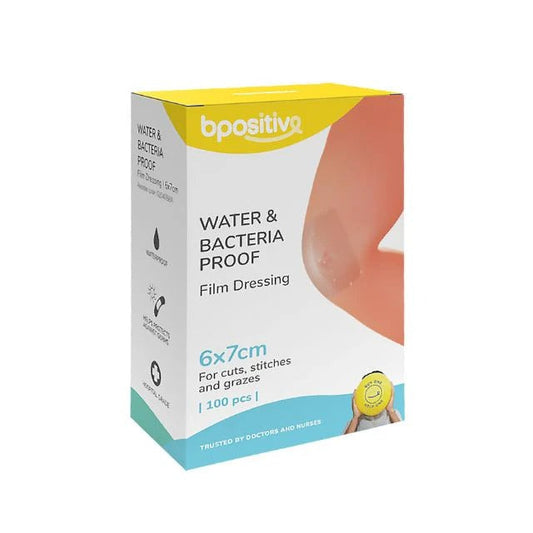 BPOSITIVE WATER&BACTERIA PROOF DRESSING 6X7CM 100S
