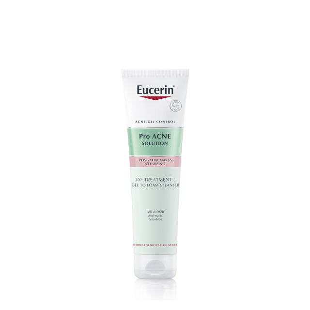EUCERIN PROACNE SOLUTION 3X GEL TO FOAM CLEANSER 150ML