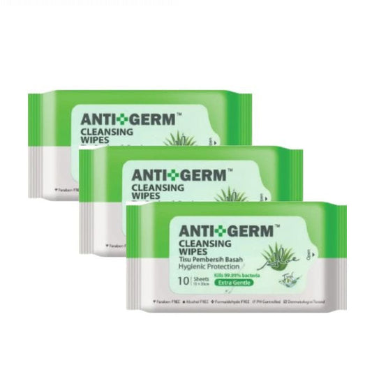ANTIGERM FRESH ALOE WIPES 10SX3