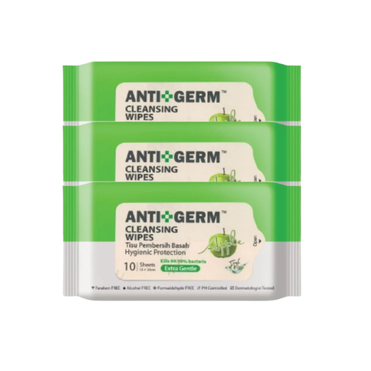 ANTIGERM FRESH APPLE WIPES 10SX3