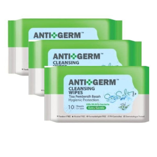 ANTIGERM FRESH SEA SALT WIPES 10SX3