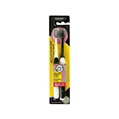 ZP ACCUCOMFORT TOOTHBRUSH 2S