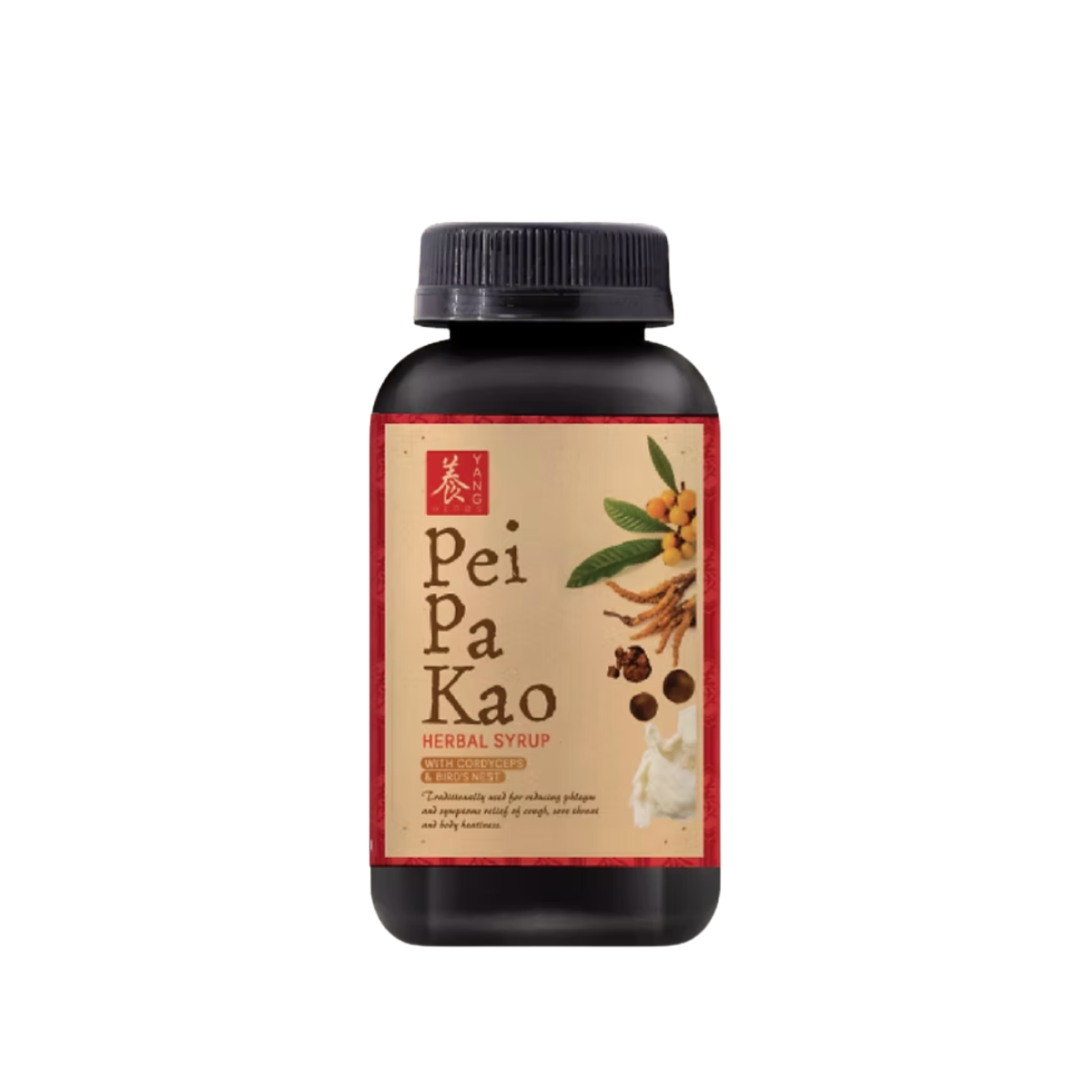 YANG HERBS PEI PA KO WITH CORDYCEPS & BIRD NEST HERBAL SYRUP 150ML