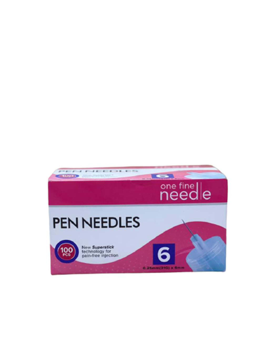 ONEFINE INSU PEN NEEDLE 31GX6MM 100S