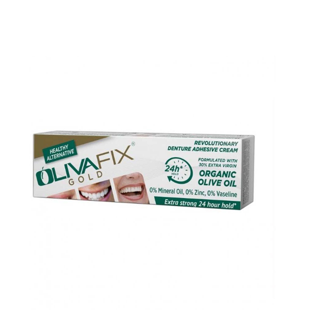OLIVAFIX GOLD DENTURE ADHESIVE CREAM 40G