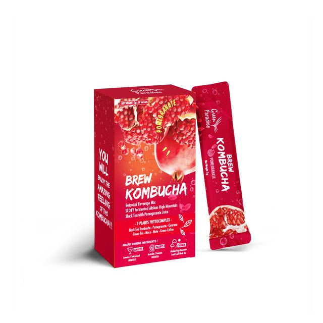 GREEN PARADISE BREW KOMBUCHA POMEGRANATE 5G 10S