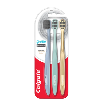 COLGATE TOOTHBRUSH GENTLE CHARCOAL 3S