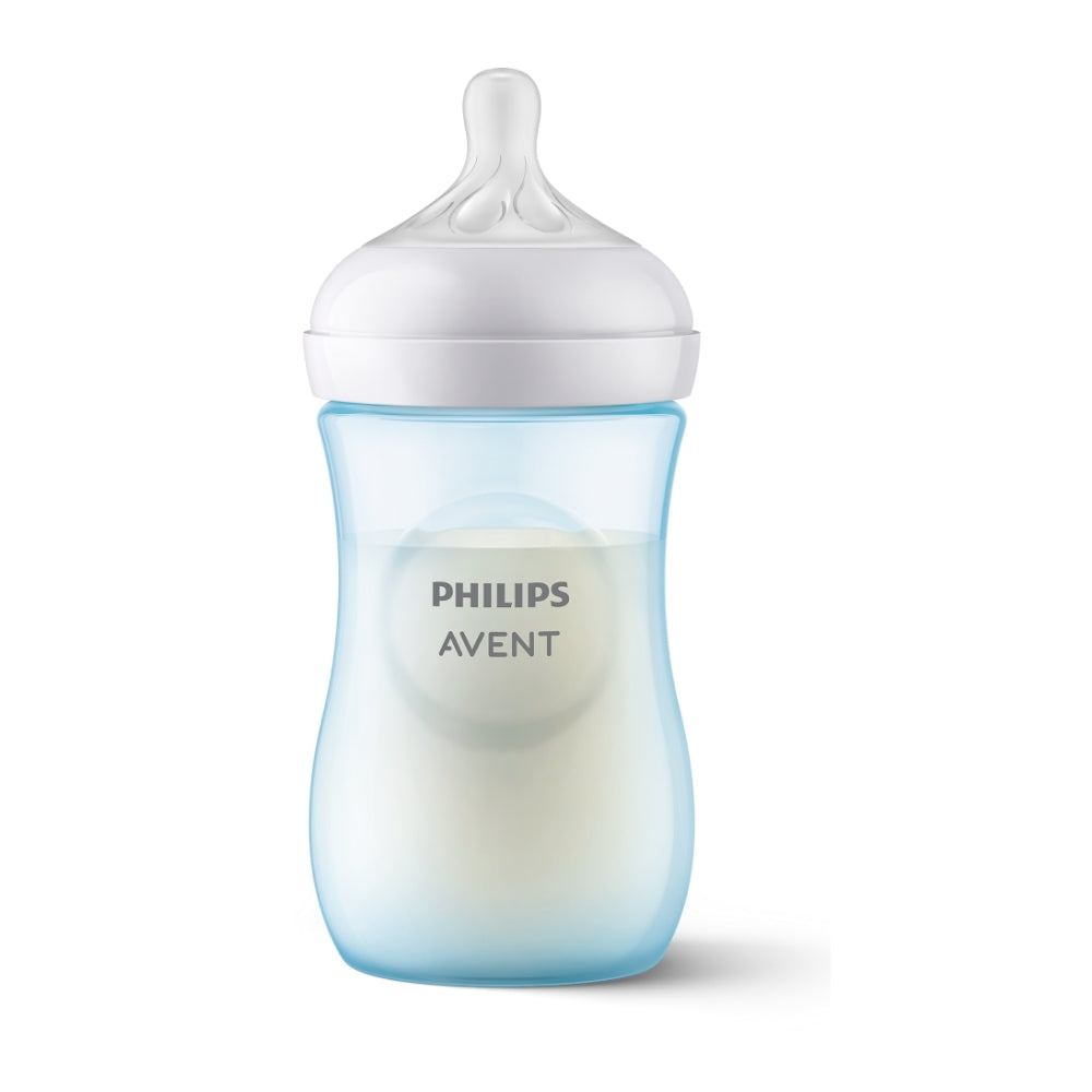 AVENT NATURAL RESPONSE BOTTLE 260ML/9OZ BLUE