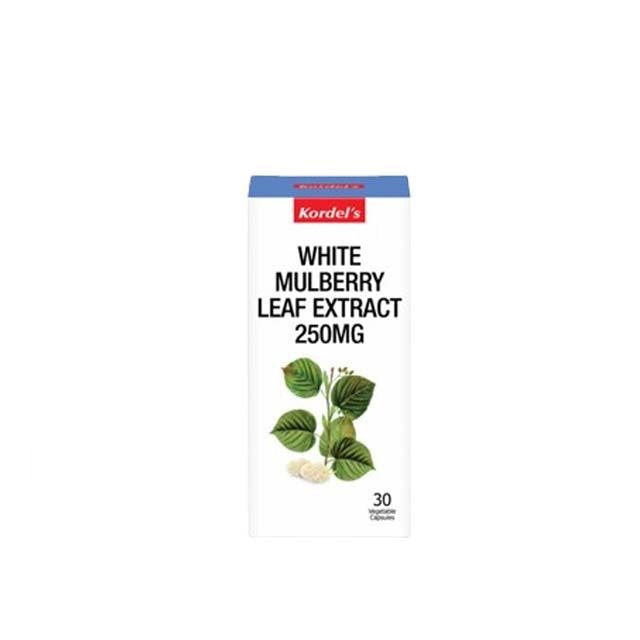 KORDELS WHITE MULBERRY LEAF EXTRACT 250MG 30S