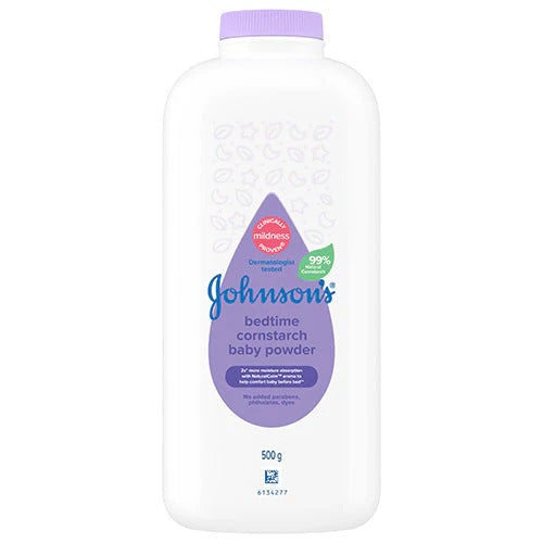 JOHNSONS BABY CORNSTARCH POWDER BLOSSOM 500G