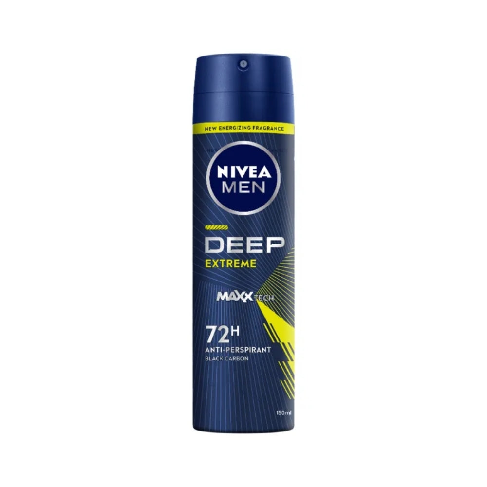 NIVEA FOR MEN DEODORANT DEEP EXTREME MAXXTECH SPRAY 150ML