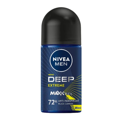 NIVEA FOR MEN DEODORANT DEEP EXTREME MAXXTECH ROLL ON 50ML