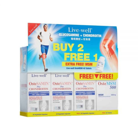 LIVE-WELL OSTECAL COMPLEX 30S BUY 2 FREE 1