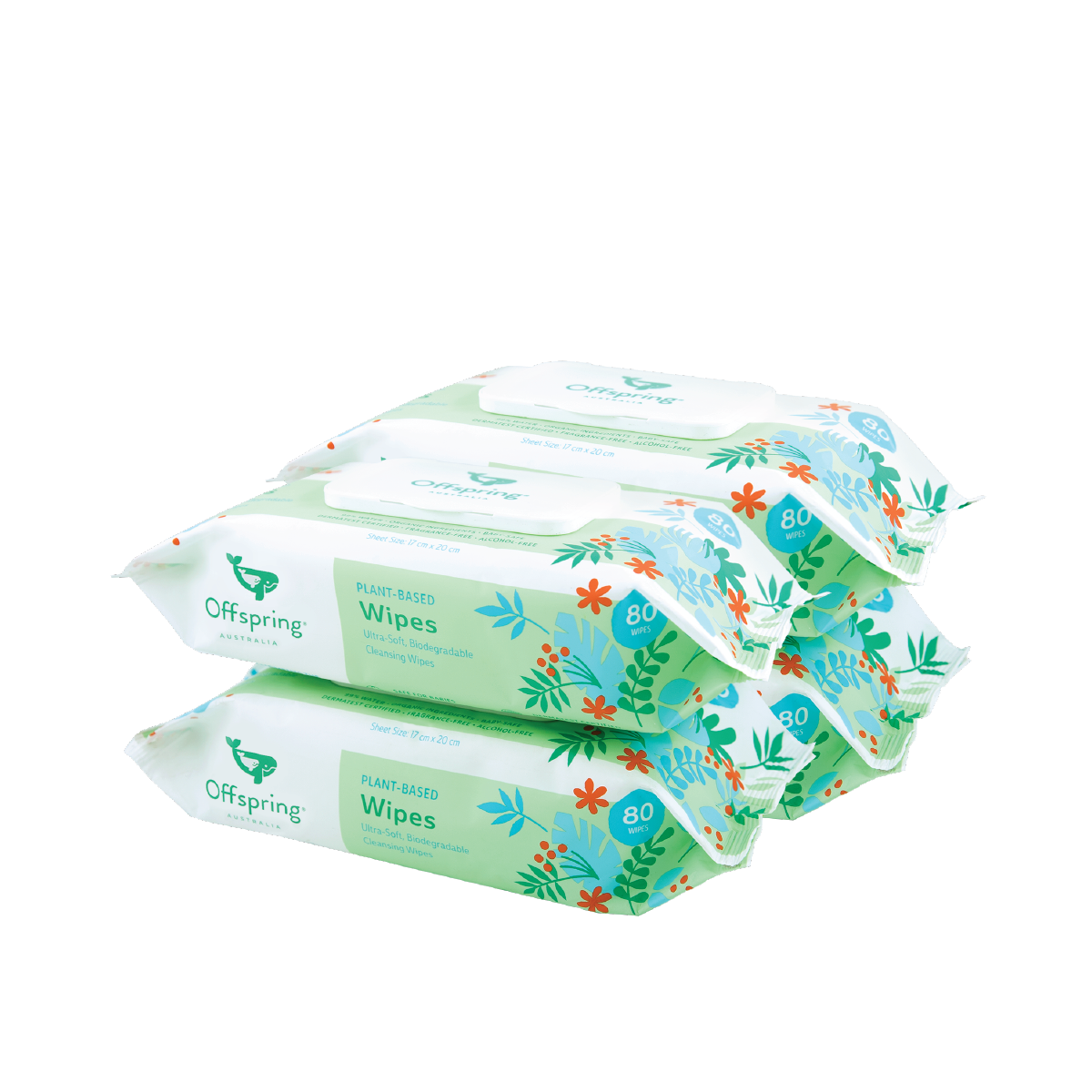 OFFSPRING PLANT-BASED WIPES 80SX4