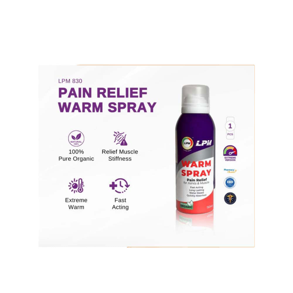LPM WARM SPRAY PAIN RELIEF 830 150ML