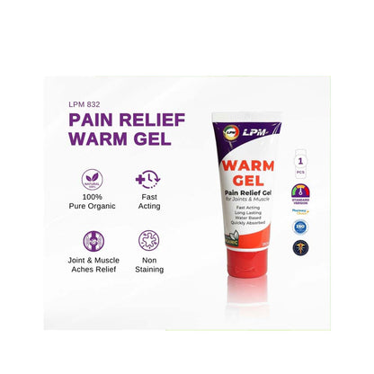LPM WARM GEL PAIN RELIEF 832 100ML