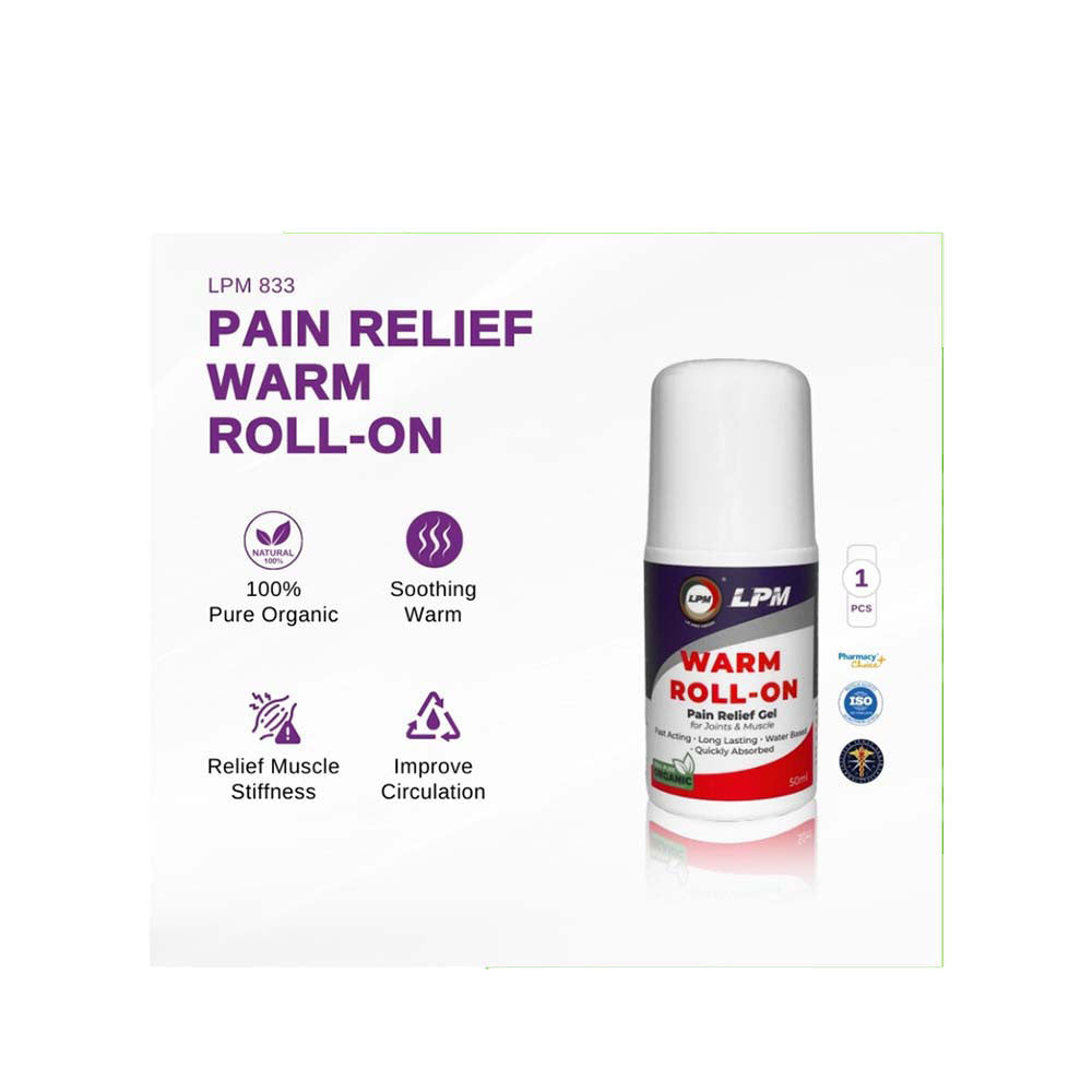 LPM WARM ROLL ON PAIN RELIEF 833 50ML