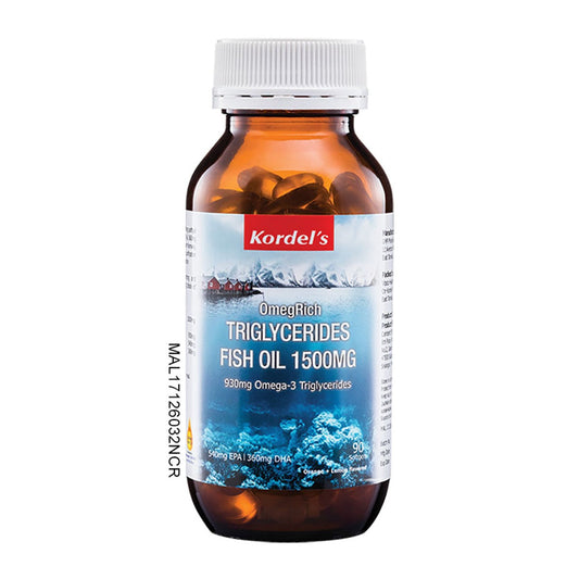 KORDELS OMEGRICH TG FISH OIL 1500MG 90S
