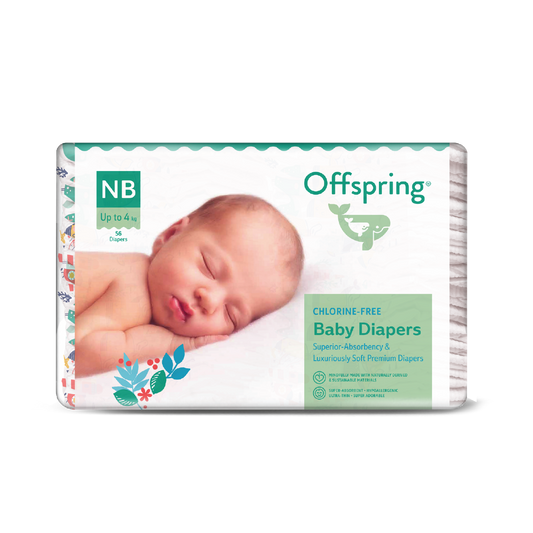 OFFSPRING FASHION TAPE DIAPERS NEW BORN 56S