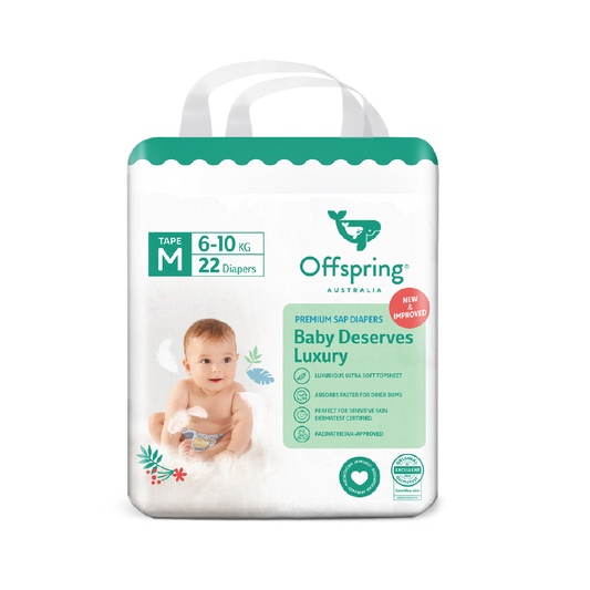 OFFSPRING FASHION TAPE DIAPERS M 22S