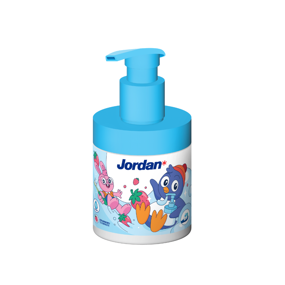 JORDAN KIDS TOOTHPASTE STEP 1 STRAWBERRY 188G (PUMP)