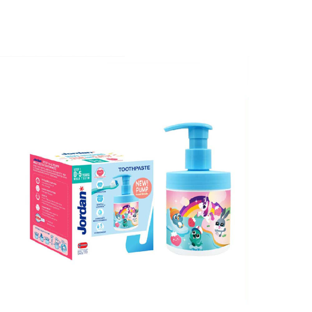 JORDAN KIDS TOOTHPASTE STEP 1 STRAWBERRY 188G (PUMP)