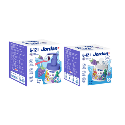 JORDAN KIDS TOOTHPASTE STEP 2 GRAPE 188G (PUMP)