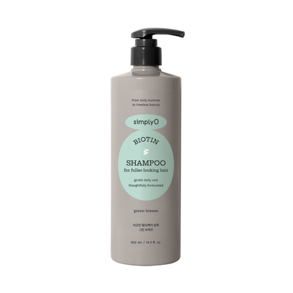 SIMPLY O BIOTIN SHAMPOO FOR HAIR LOSS GREEN BREEZE 500ML