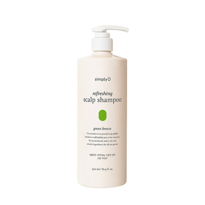SIMPLY O REFRESHING SCALP SHAMPOO GREEN BREEZE 500ML