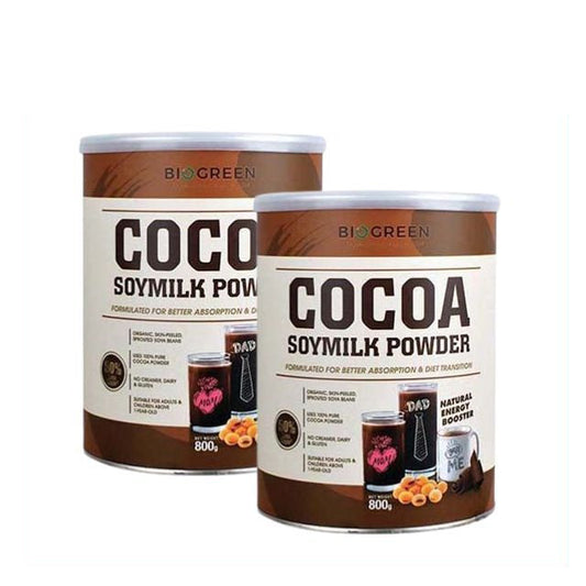 BIOGREEN COCOA SOYMILK 800G 2S + PREMIUM