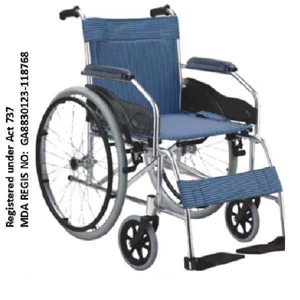 HOSPIGUARD LIGHTWEIGHT STANDARD WHEELCHAIR MY08681L-24