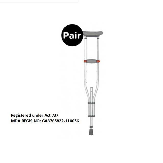 HOSPIGUARD  SHOULDER CRUTCHES FOR ADULT M MY09251L-M 2S