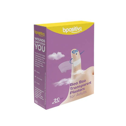 BPOSITIVE BOO BOO TRANSPARENT STRIPS FOR ADULTS 20S