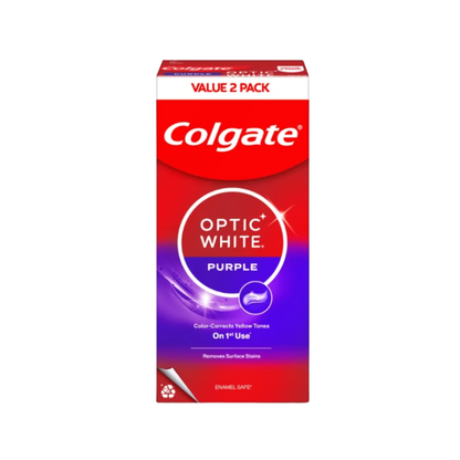 COLGATE TOOTHPASTE OPTIC WHITE PURPLE 100G 2S