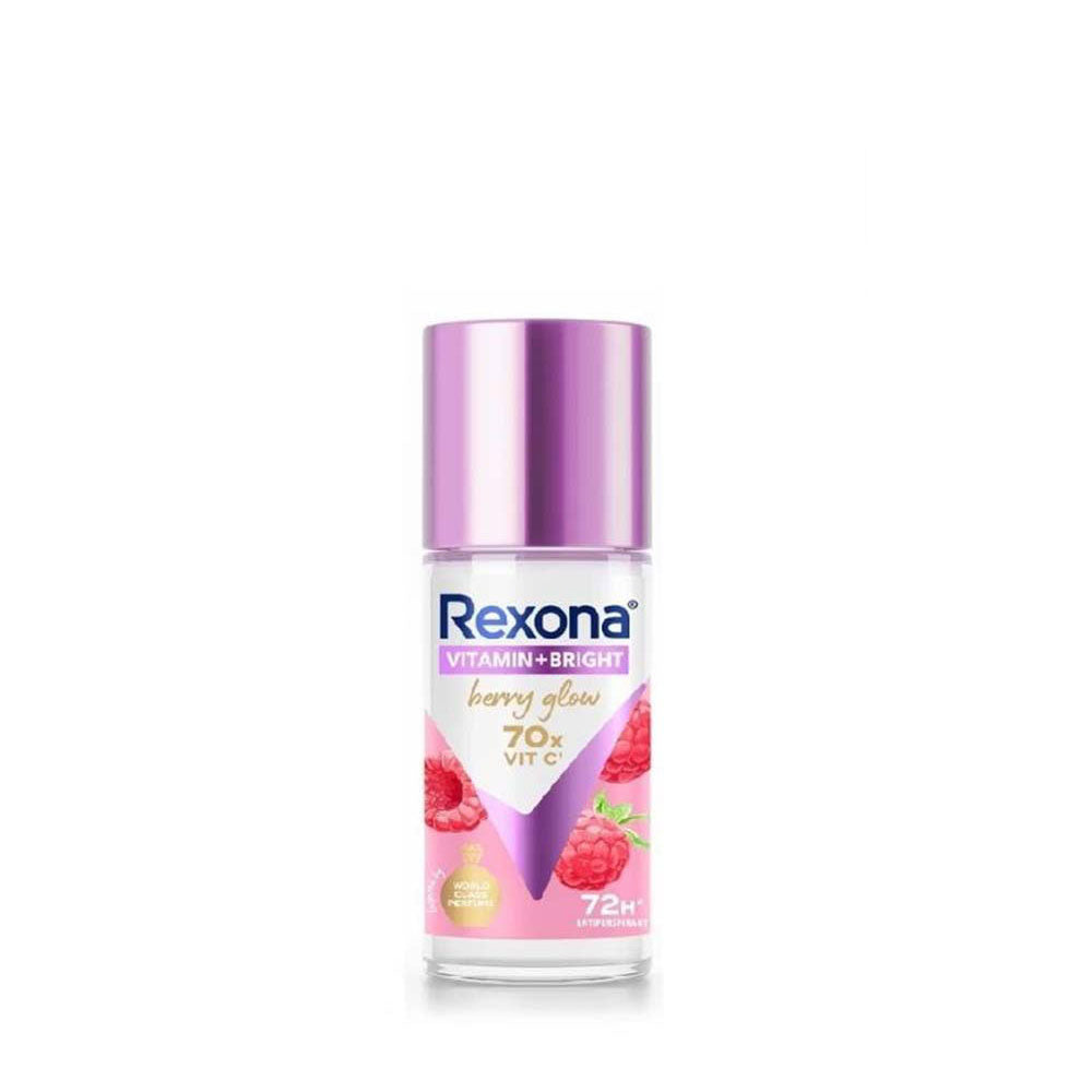 REXONA WOMEN DEODORANT ROLL ON VITAMIN + BRIGHT BERRY GLOW 45ML