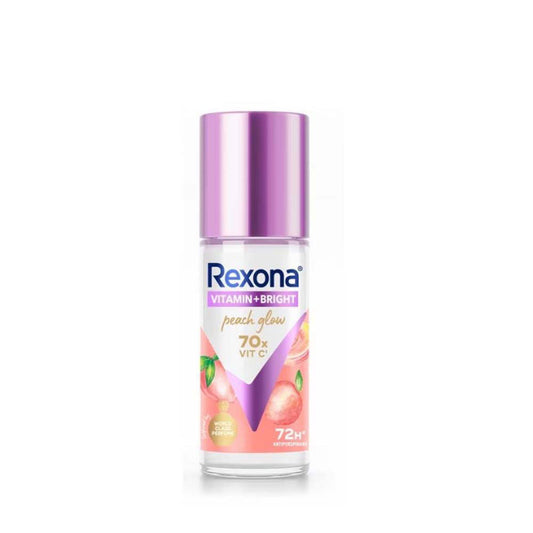 REXONA WOMEN DEODORANT ROLL ON VITAMIN + BRIGHT PEACH GLOW 45ML
