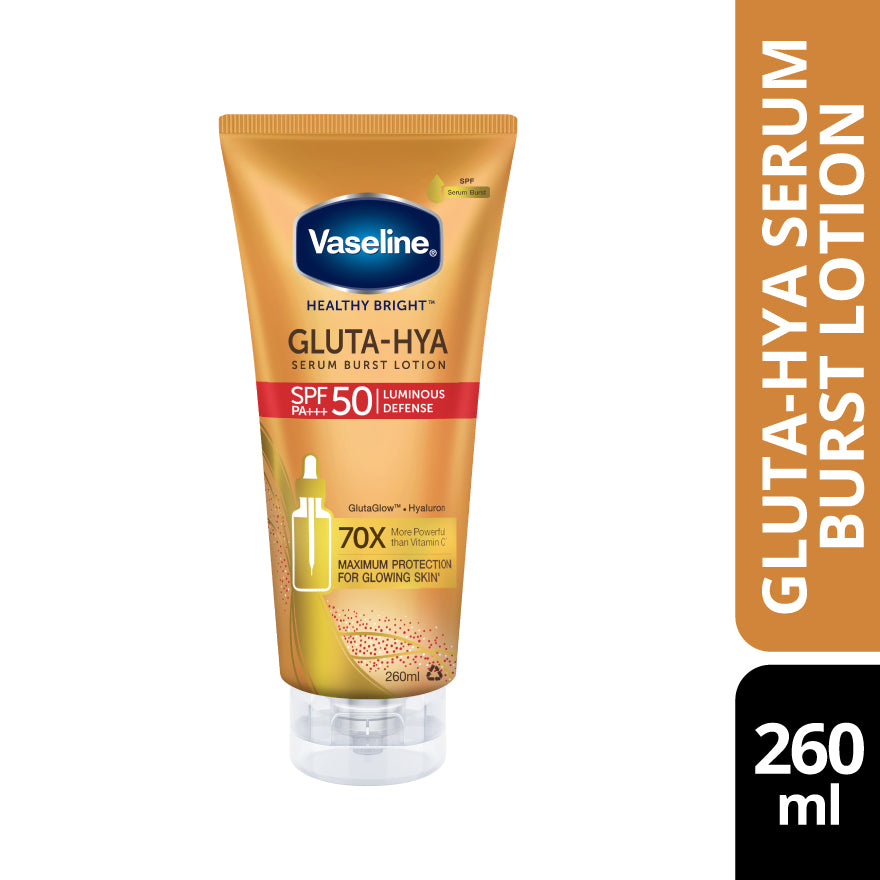 VASELINE GLUTA-HYA SERUM BURST LOTION SPF50 260ML
