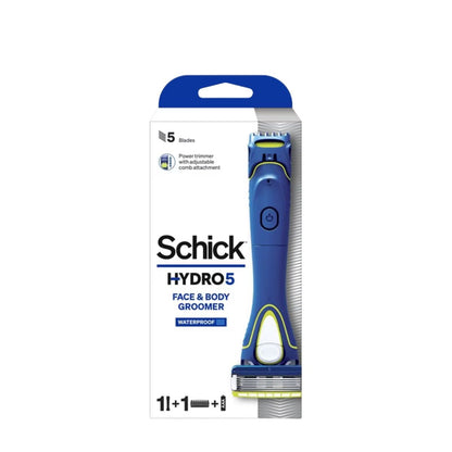SCHICK HYDRO 5 FACE & BODY BATTERY POWER GROOMER KIT 1S
