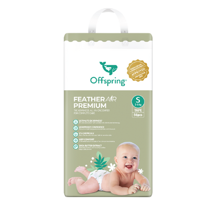OFFSPRING FEATHER AIR PREMIUM TAPE DIAPER S 56S
