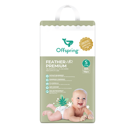 OFFSPRING FEATHER AIR PREMIUM TAPE DIAPER S 56S