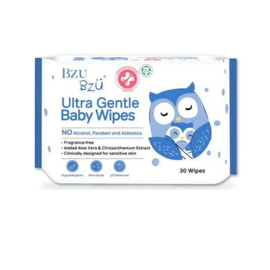 BZU BZU BABY WIPES ULTRA GENTLE 30S