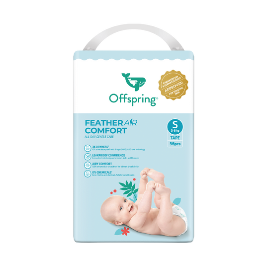 OFFSPRING FEATHER AIR COMFORT TAPE DIAPER S 56S