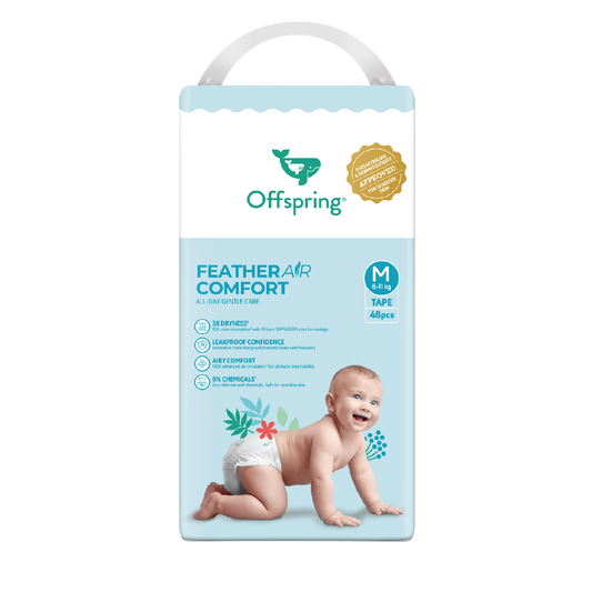 OFFSPRING FEATHER AIR COMFORT TAPE DIAPER M 48S
