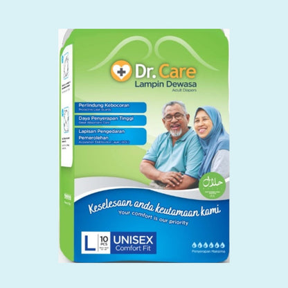 DR CARE DIAPERS L X 8