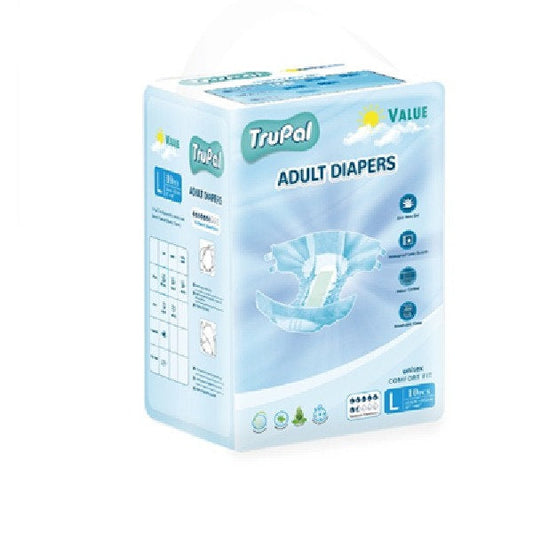 TRUPAL ADULT DIAPERS VALUE L 10S
