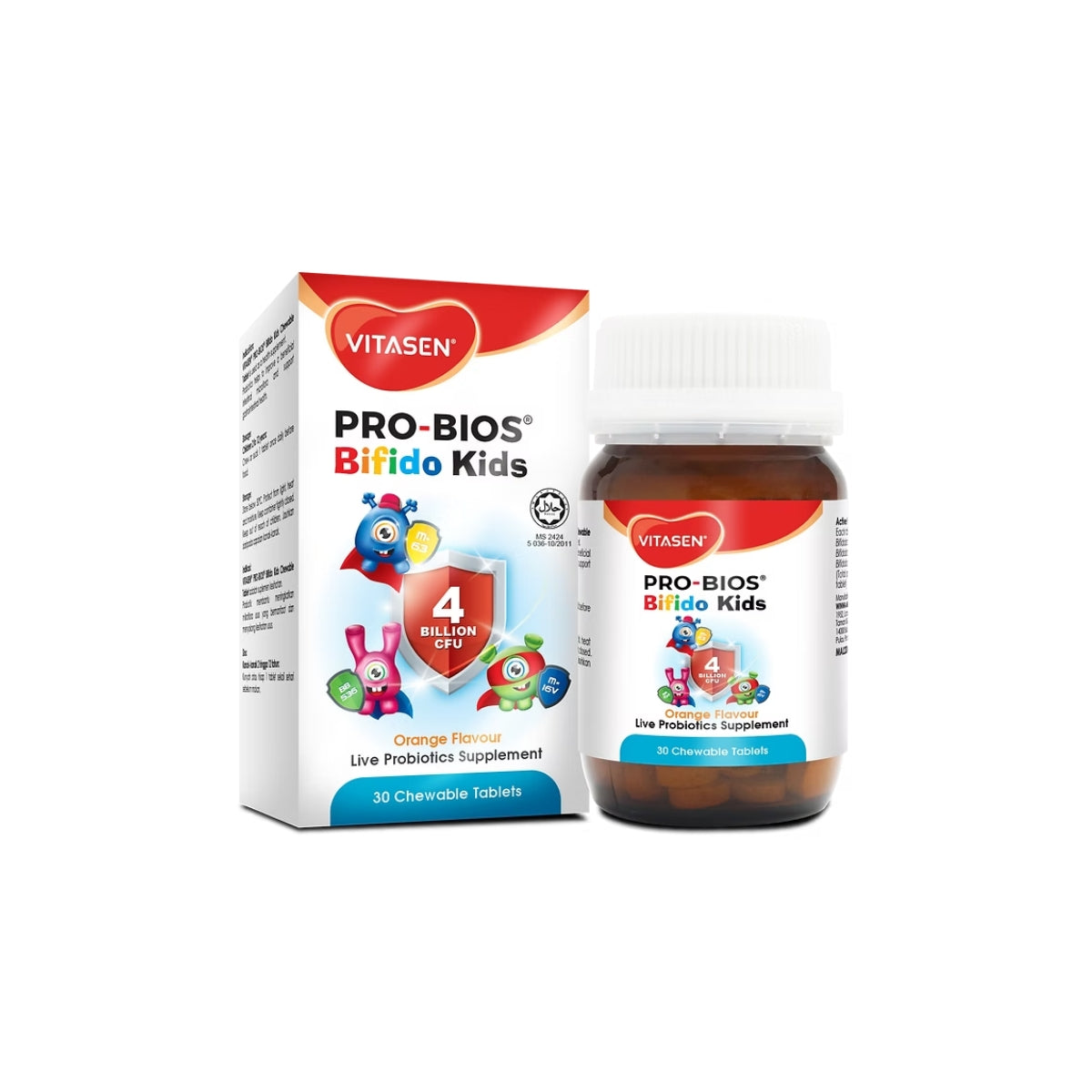VITASEN PRO-BIOS KIDS BIFIDO CHEW 30SX3