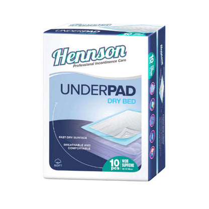 HENNSON DRYBED UNDERPAD 60CMX90CM 10S