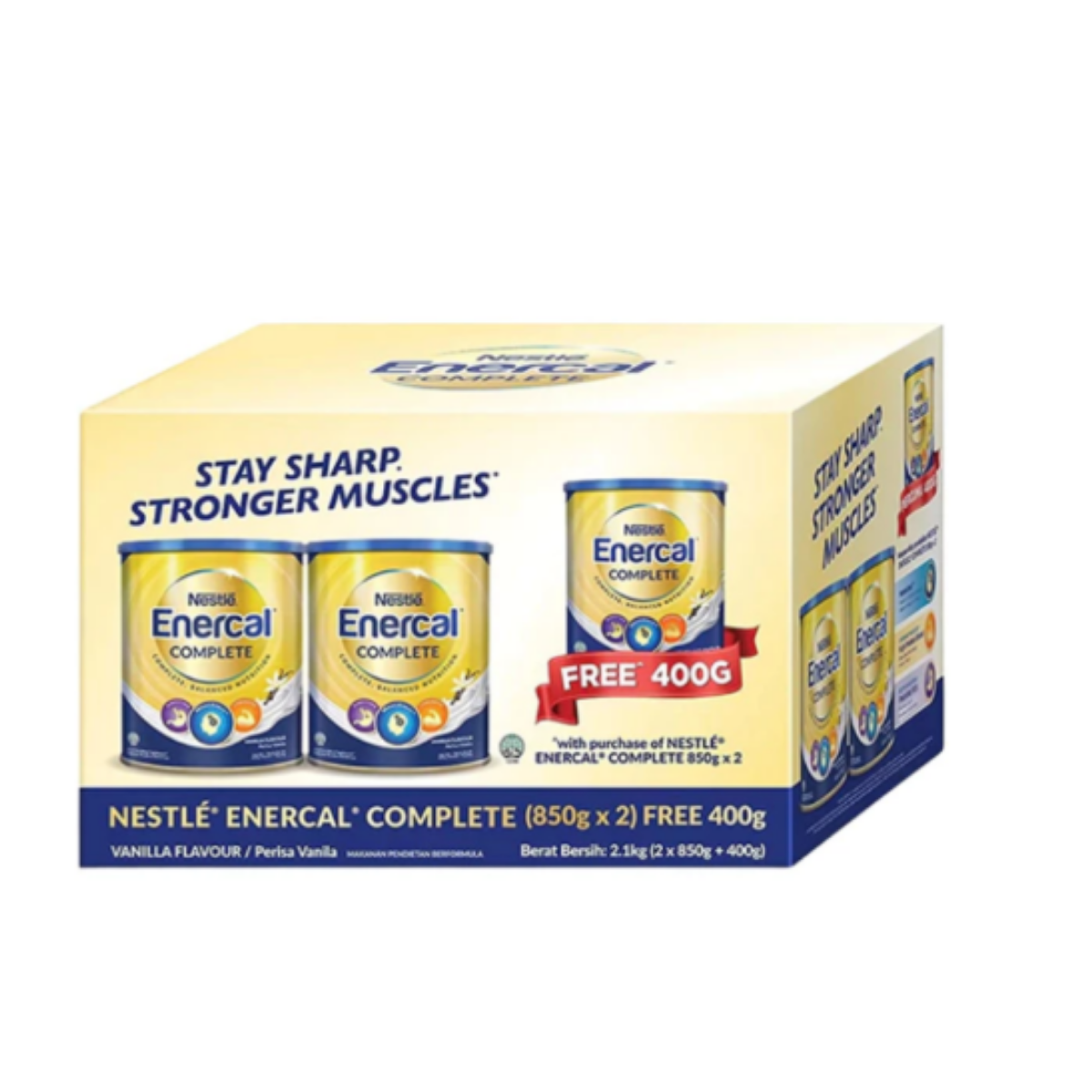 NESTLE ENERCAL COMPLETE 850G 2S FOC 400G