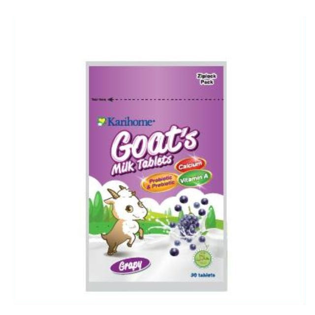 KARIHOME GOATS MILK SWEETIES GRAPY 30S